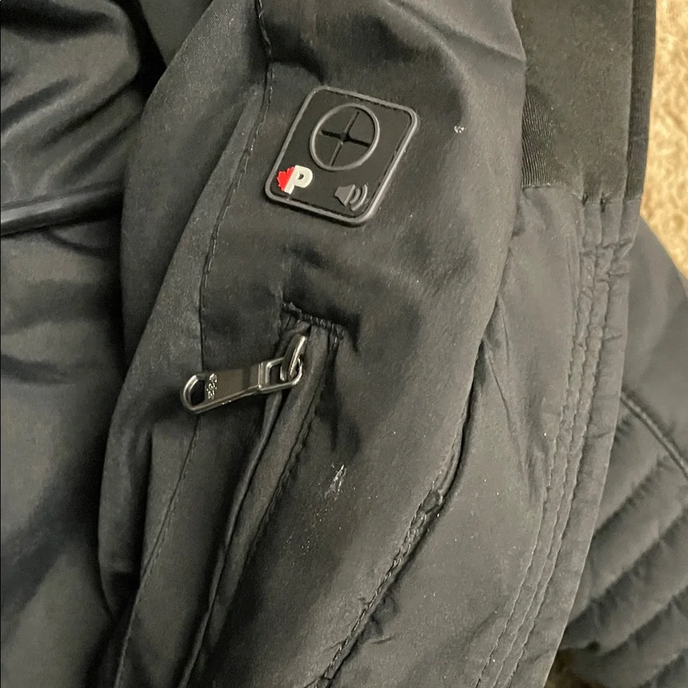 Pajar Canada kids Black Quilted Jacket with Faux Fur Hood